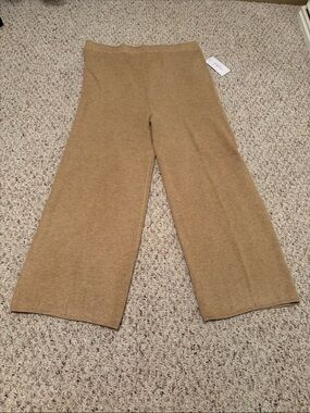 Ingrid & Isabel Wide Leg Knit Pants in Camel